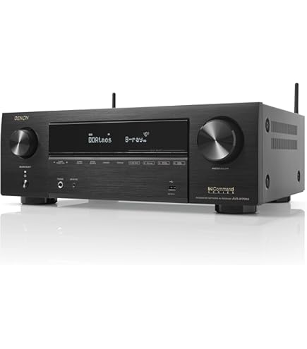 DENON AVアンプ AVR-X550BT（2022モデル）＋ONKYO Denon AVR-X550BT AV Receiver with Bluetooth, 130W x 5.2 Channel